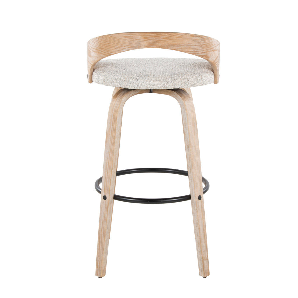 Fixed-Height Bar Seating with Cushioned Seats