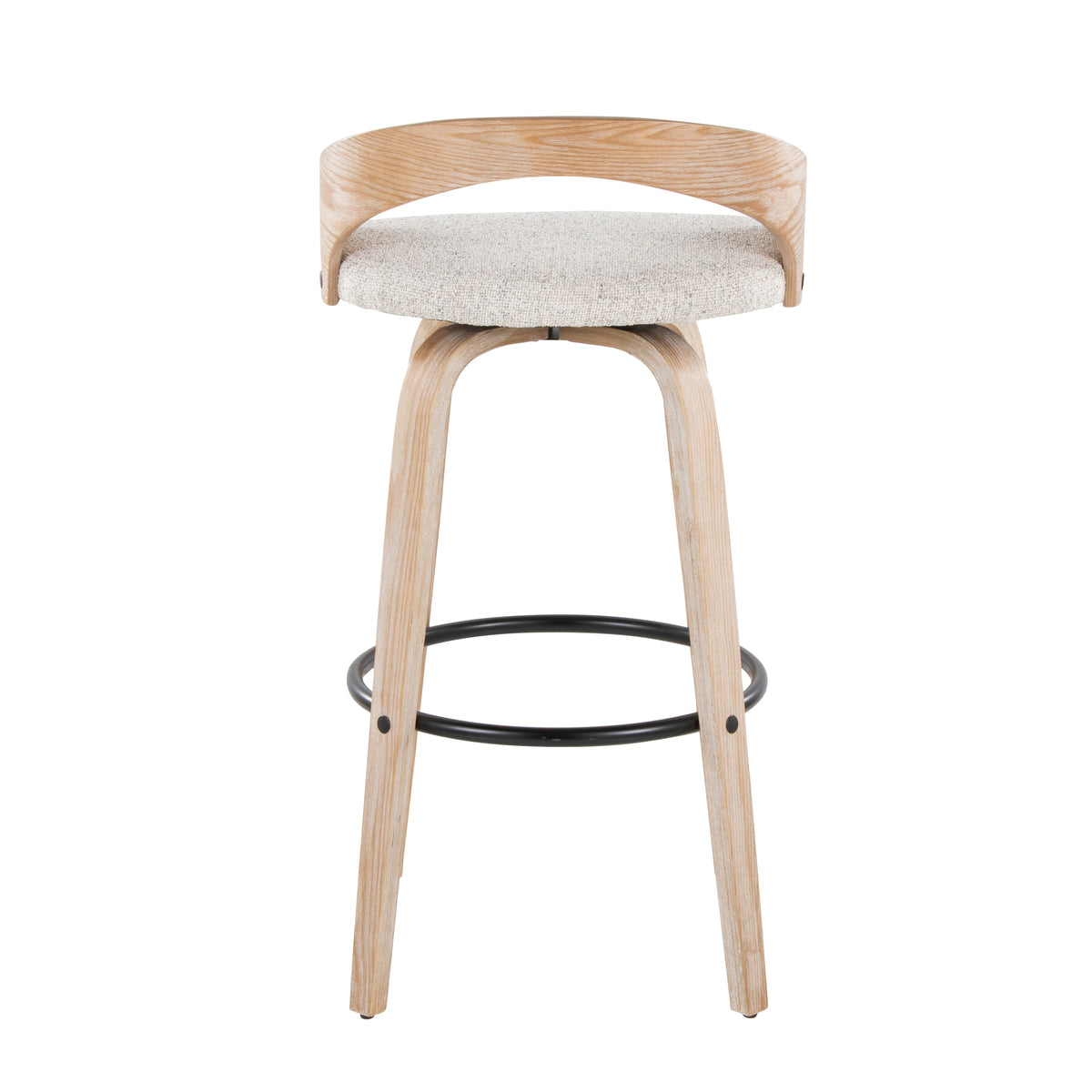 Fixed-Height Bar Seating with Cushioned Seats