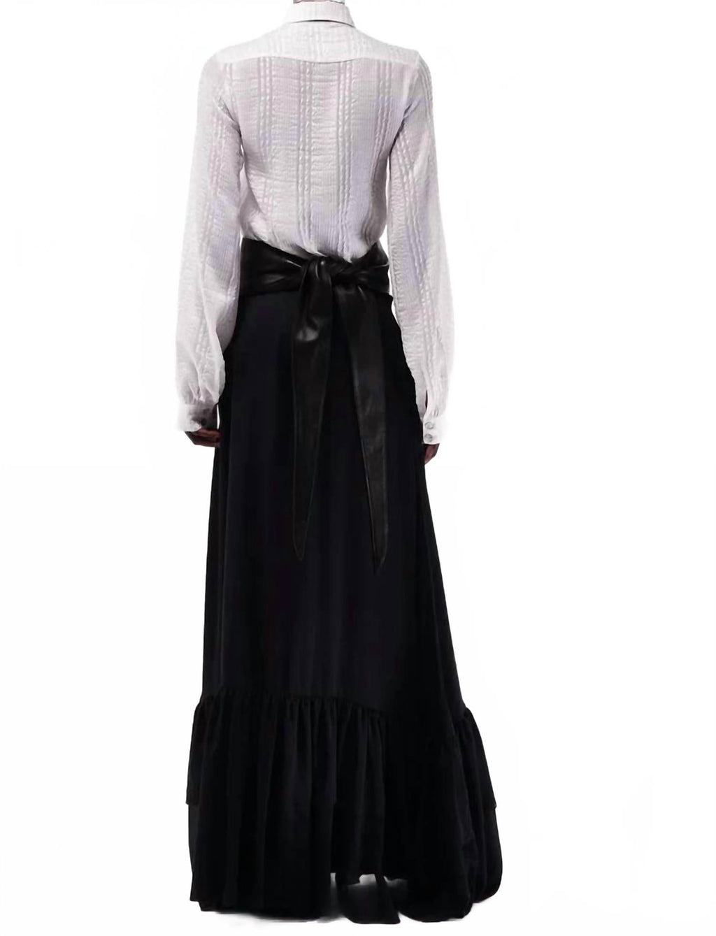 Bruna Textured Shirt In Gauffre White