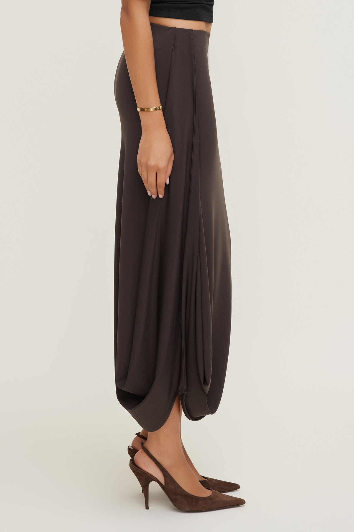 Sculpt Twisted Midi Skirt