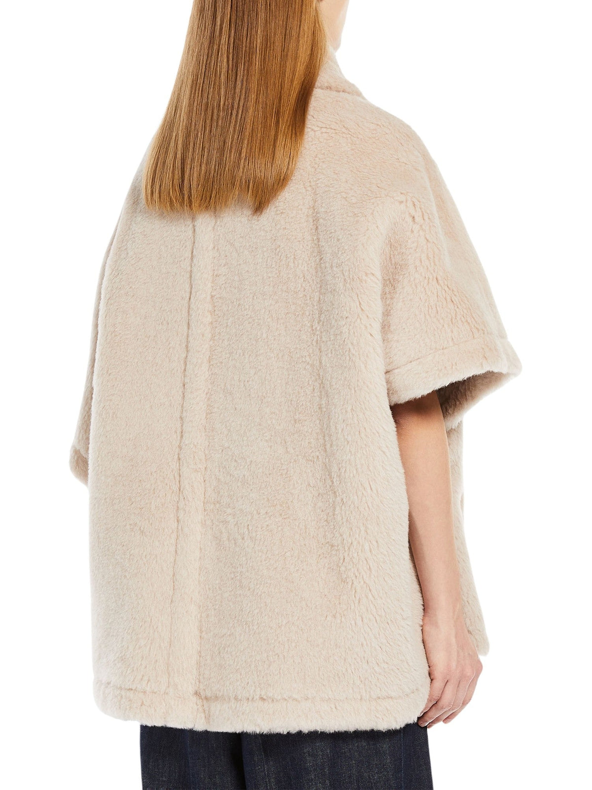 Plush Boxy Short Cape Jacket