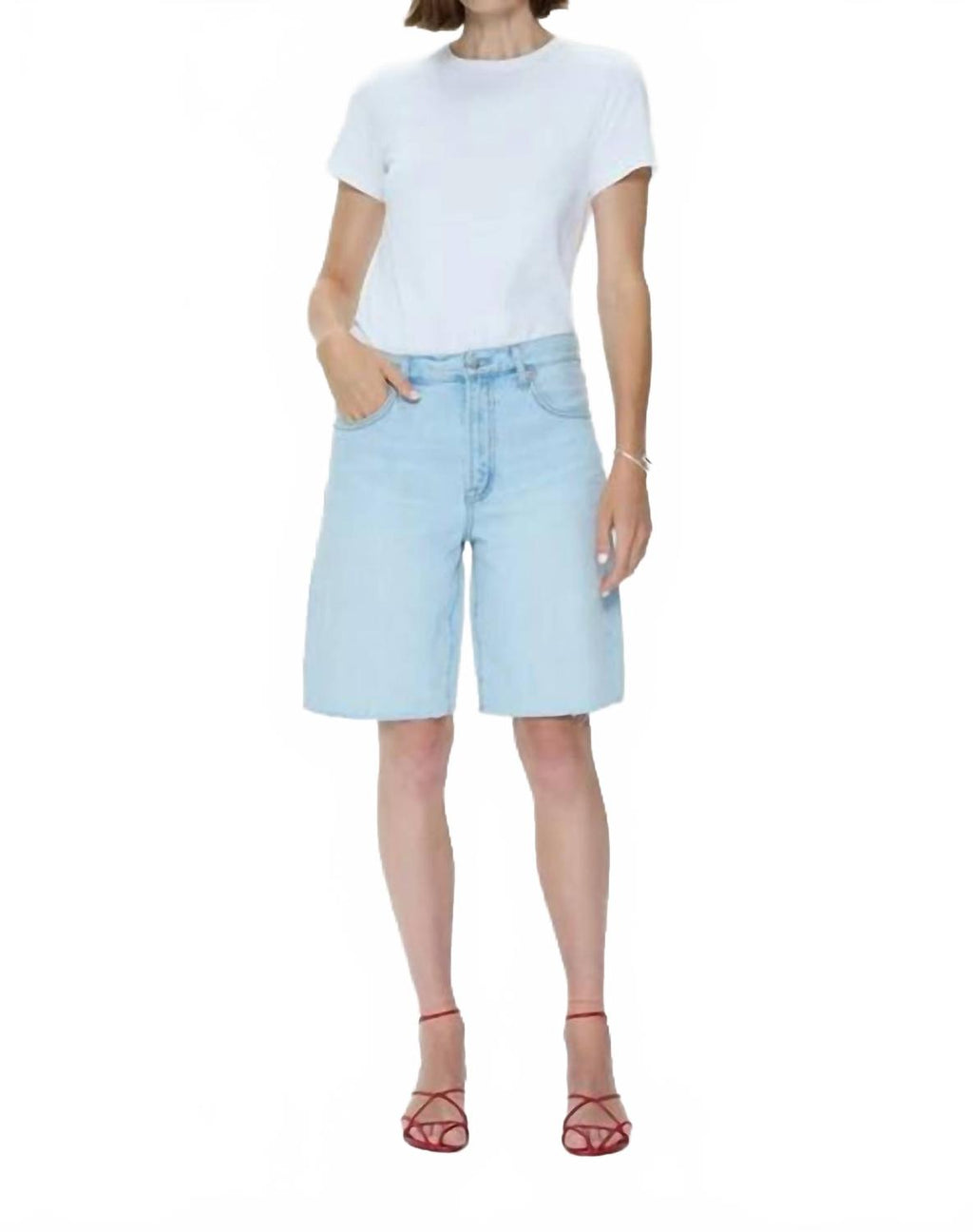 Nolan Relaxed Jean Shorts In Postcards Vintage