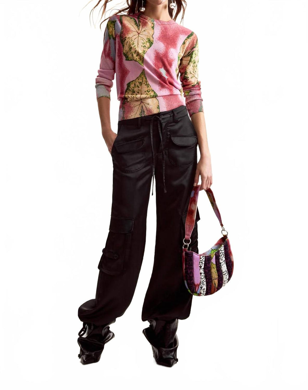 Gauge Pullover Top In Pink