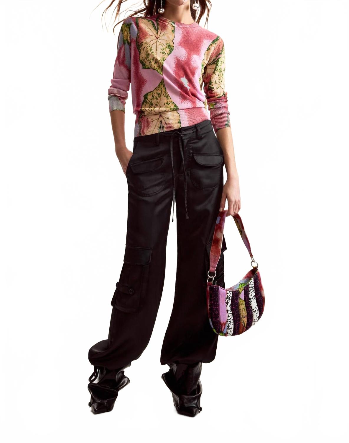 Gauge Pullover Top In Pink