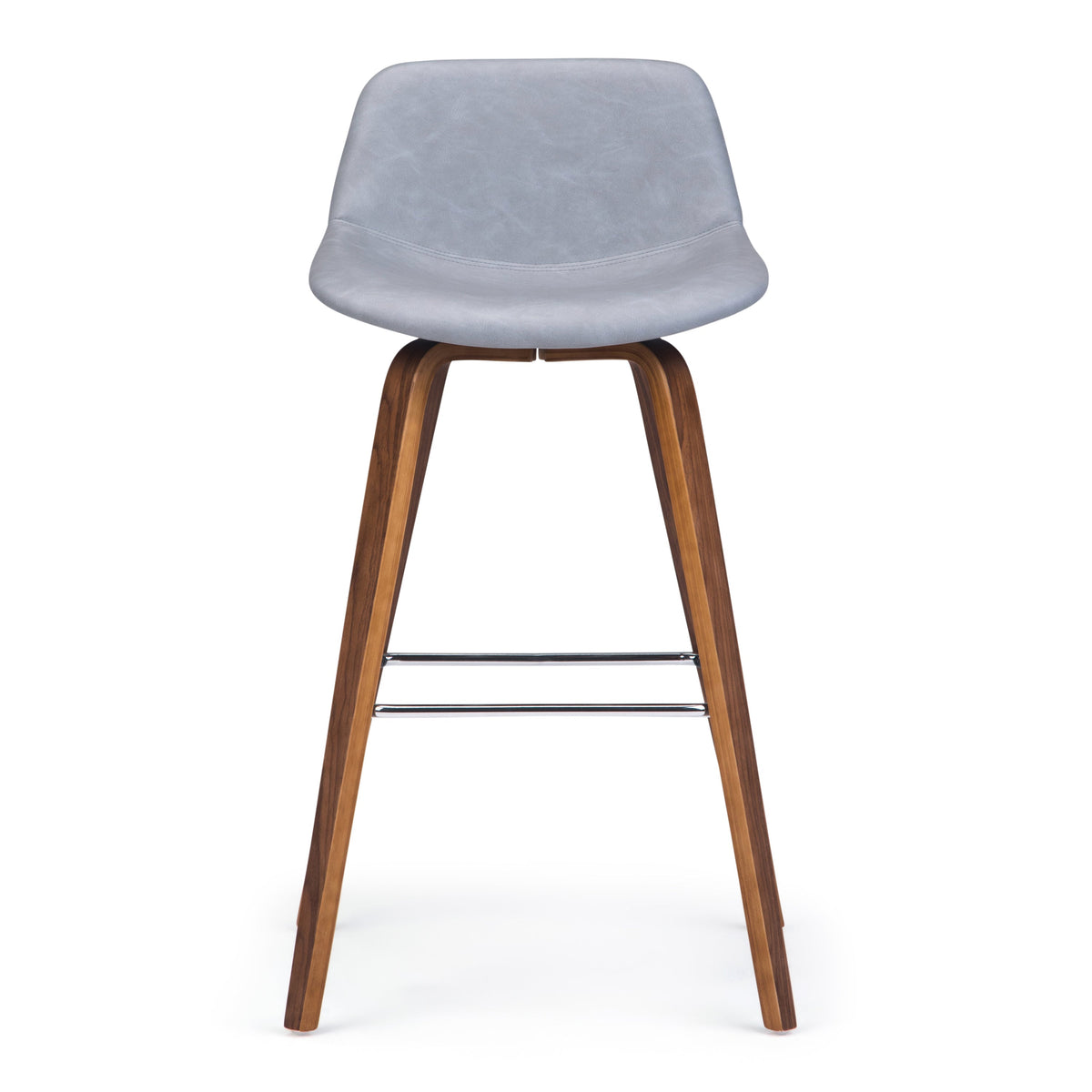 Modern Bentwood Bar Chairs with Upholstered Seats