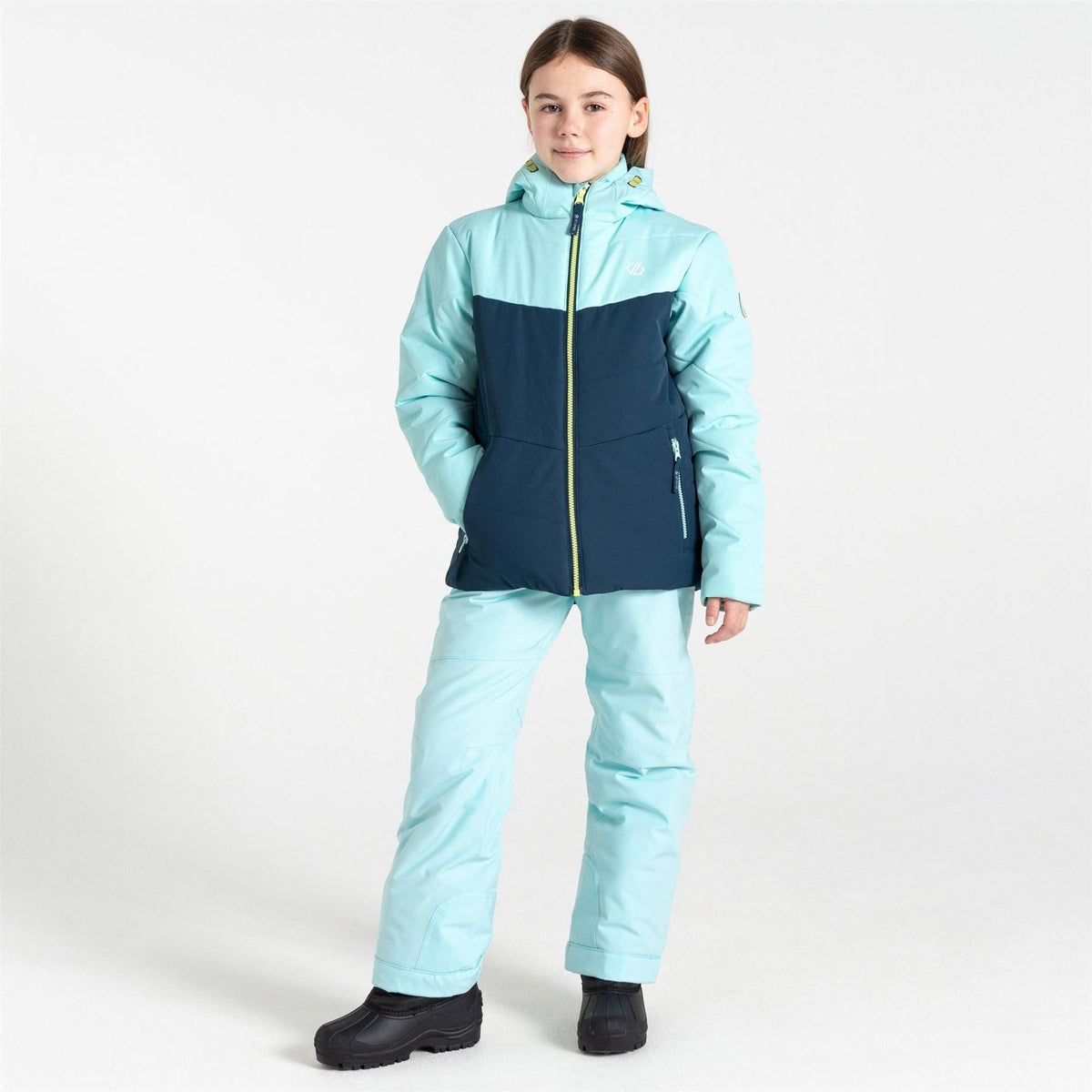 Dare 2b Color Block Hooded Zipped Pocket Ski Jacket