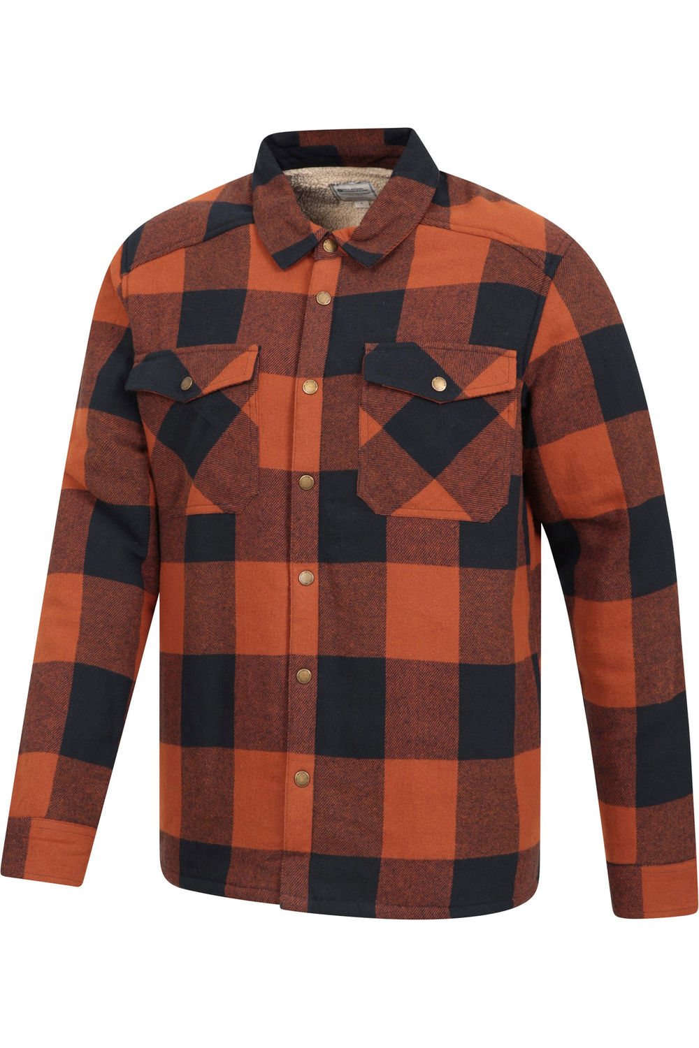 Mountain Warehouse Mens Pinn Flannel Borg Lined Shirt