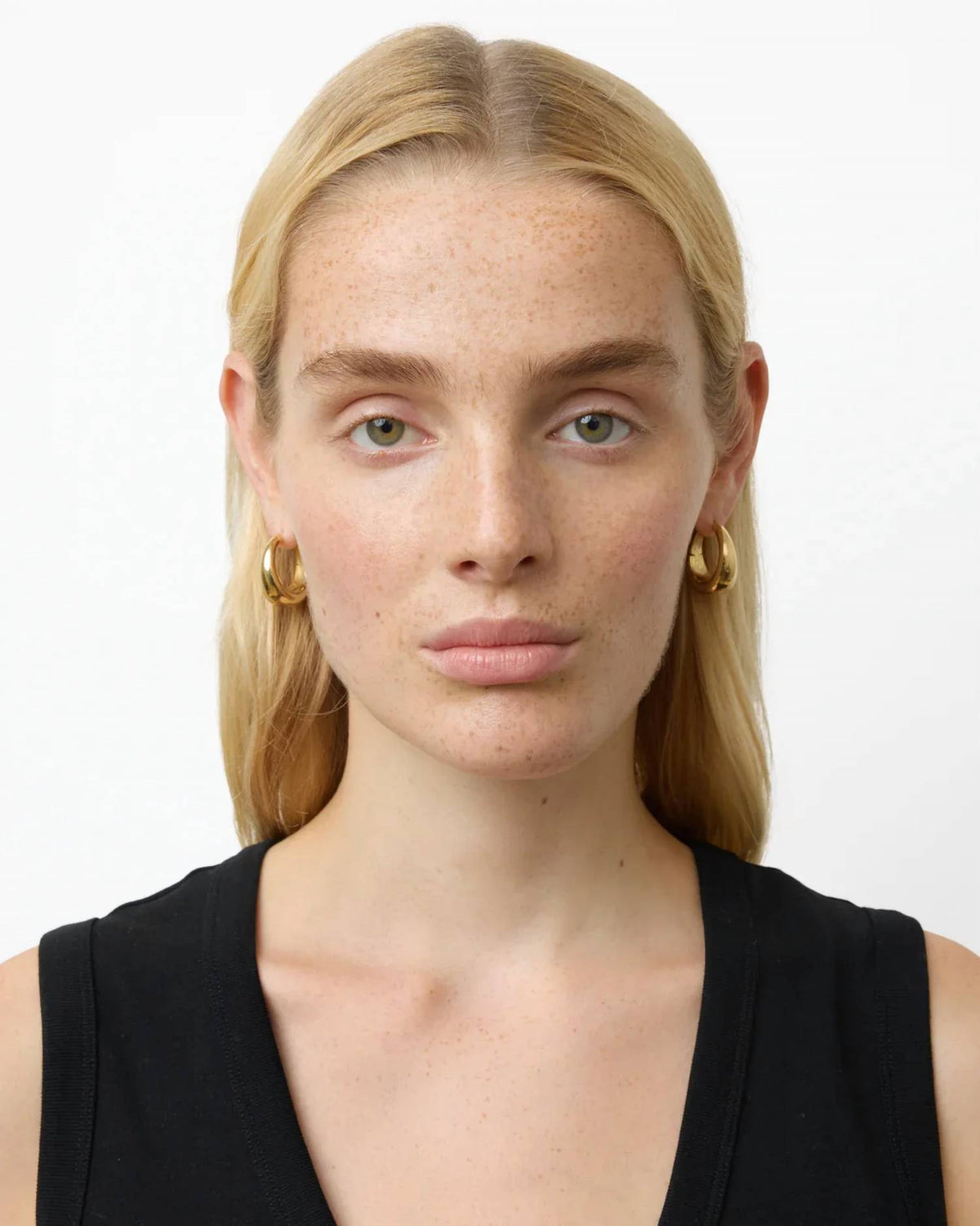 Women's Andrea Round Earrings In Gold