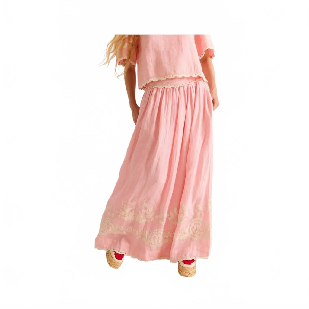 Larissa Skirt In Quartz Pink