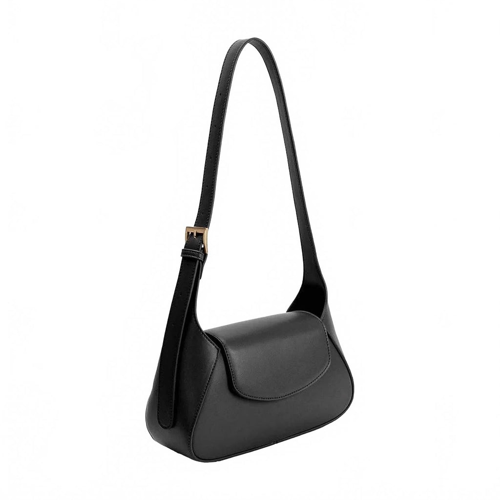 Women's Melody Recycled Vegan Leather Shoulder Bag In Black