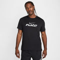 Nike Mile Logo Print Wordmark Crew Neck Short Sleeve Jersey T-Shirt