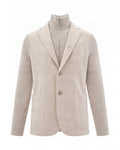 Blazer In Soft Sand Wool With Double-Button Closure