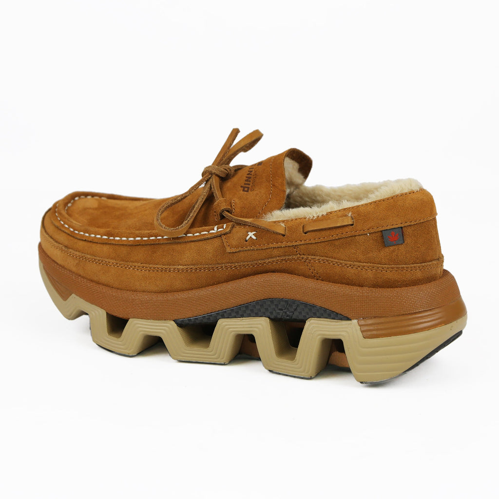 Pinnip Men's Genuine Suede Snow Loafers