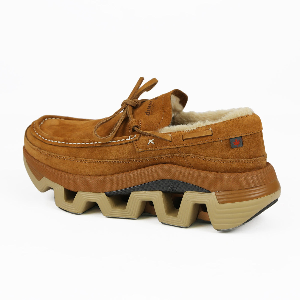 Pinnip Men's Genuine Suede Snow Loafers