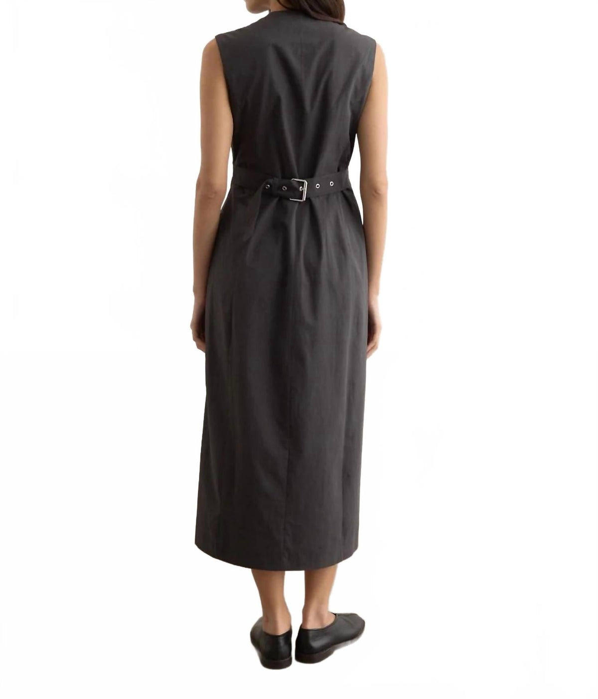 Dilby Midi Dress In Dark Grey