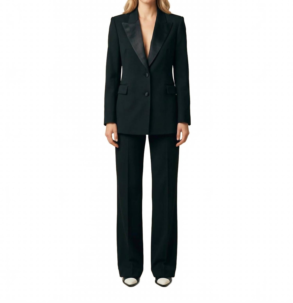 Lenny Stretch Blazer In Black