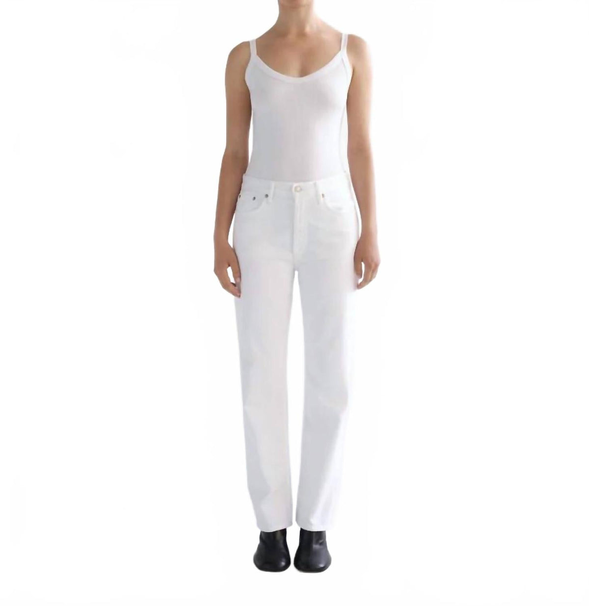 Lana Straight Jeans In Marshmellow