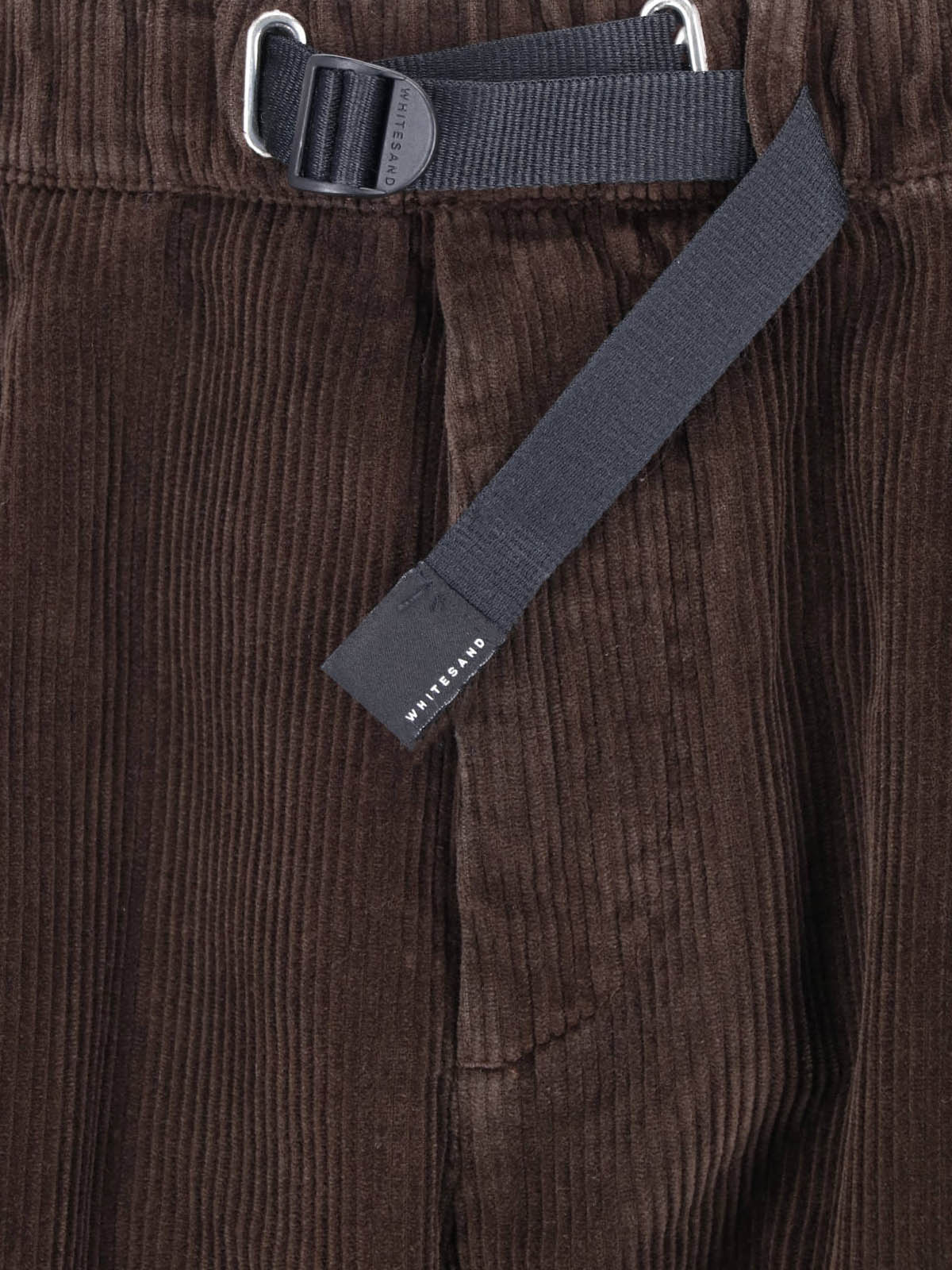Brown Cotton Corduroy Straight-Leg Pants