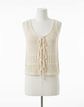 Solano Crochet Tank Top In Cloud