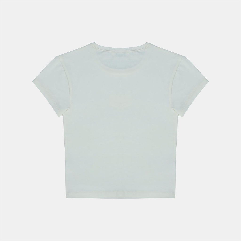 Jack Wills Graphic Cotton Short Sleeve Crew Neck Print Crop Top