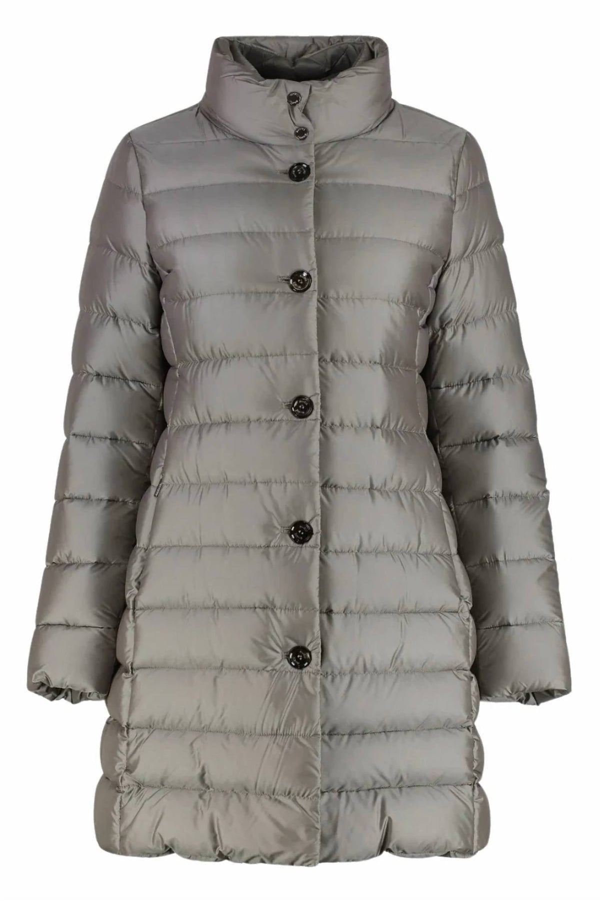 Women's Front Button Closure Two Coat In Grey