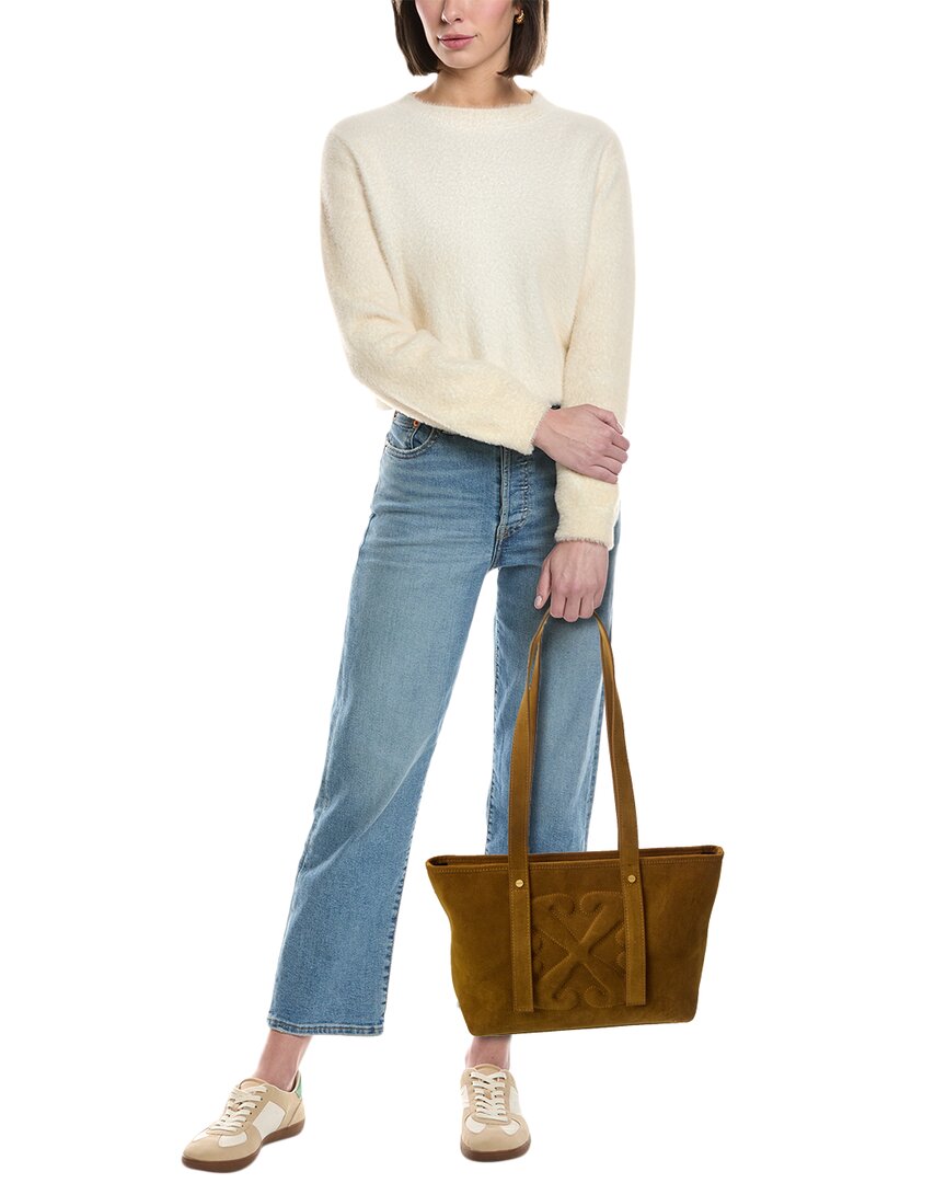 Off-White Small Zip Day Off Suede Tote