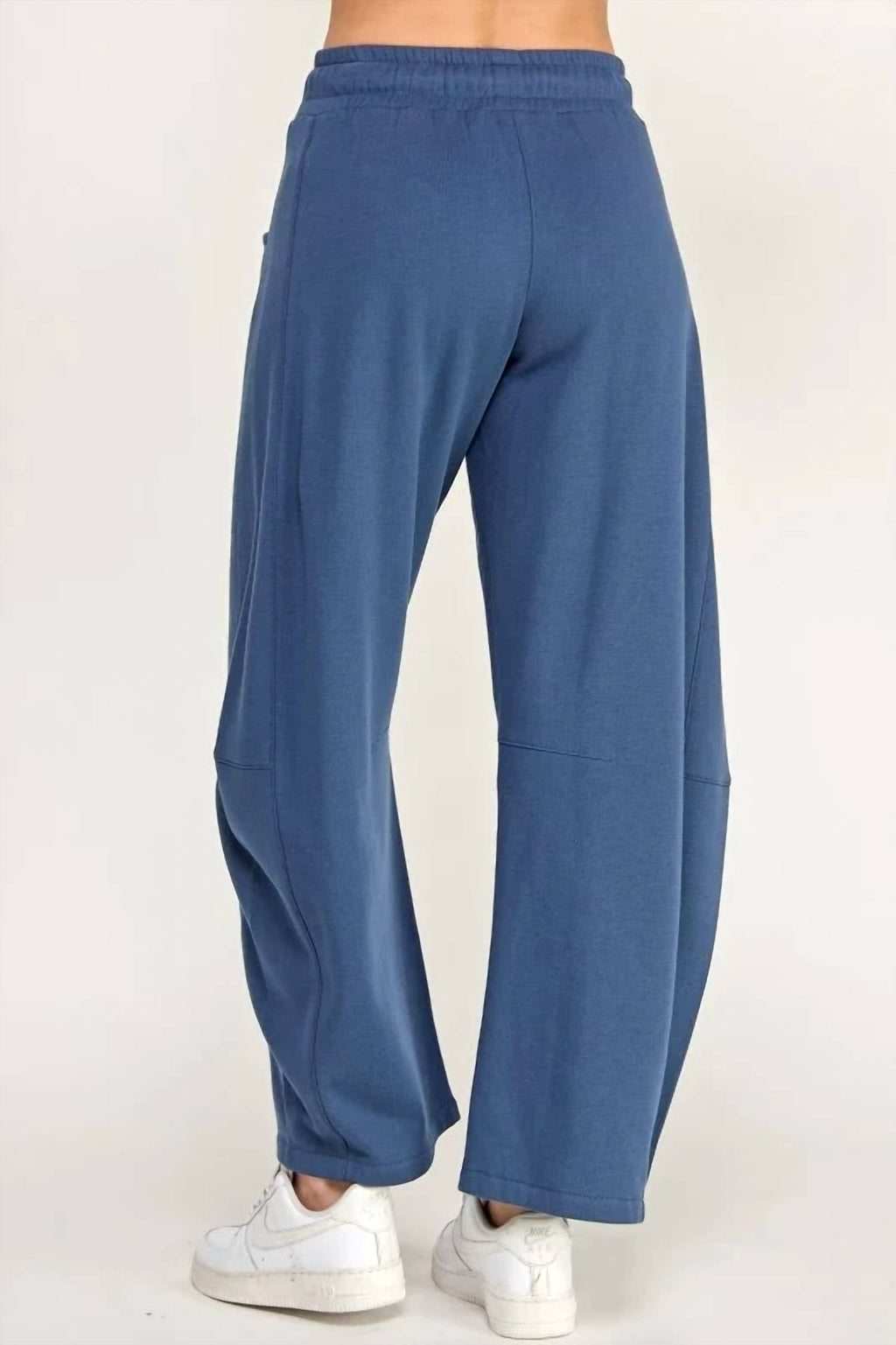 Cocoon Barrel Leg Joggers In Blue
