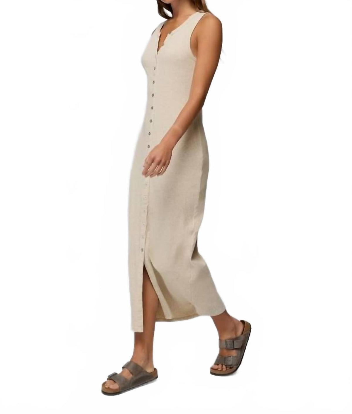 Cambria Cove Maxi Dress In Oatmeal Heather