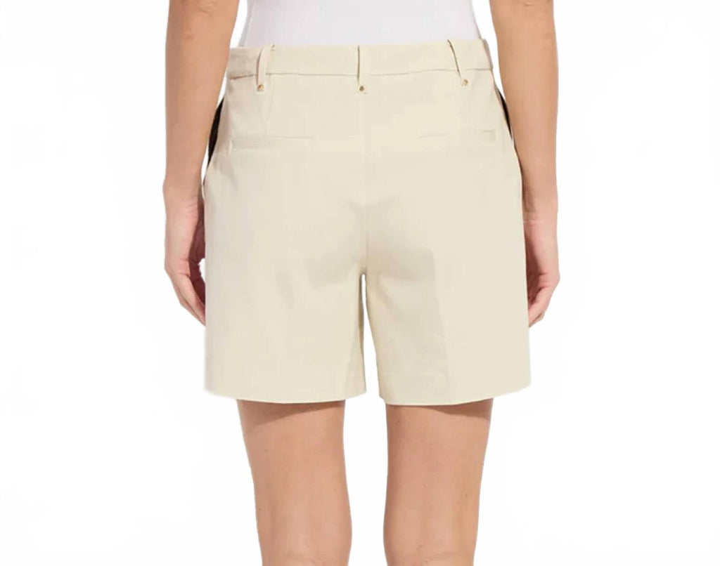 Amanda Stretch Twill Short In Sleek Beige