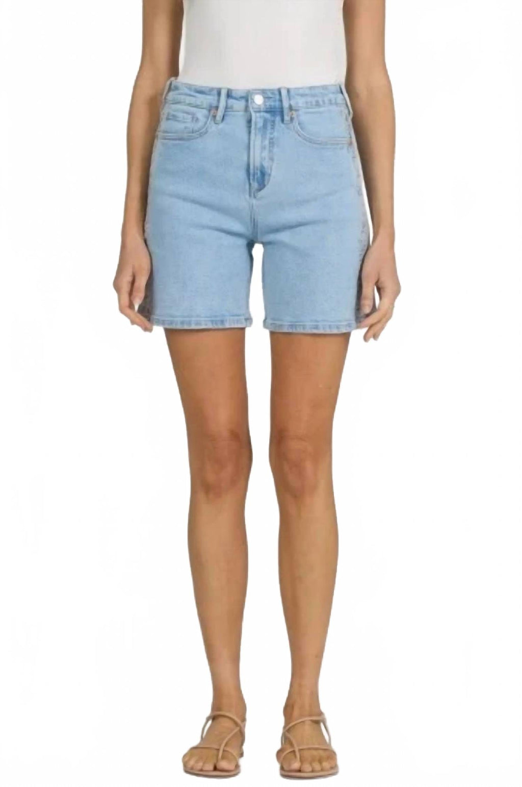 Noel High Rise Shorts In Waveberry