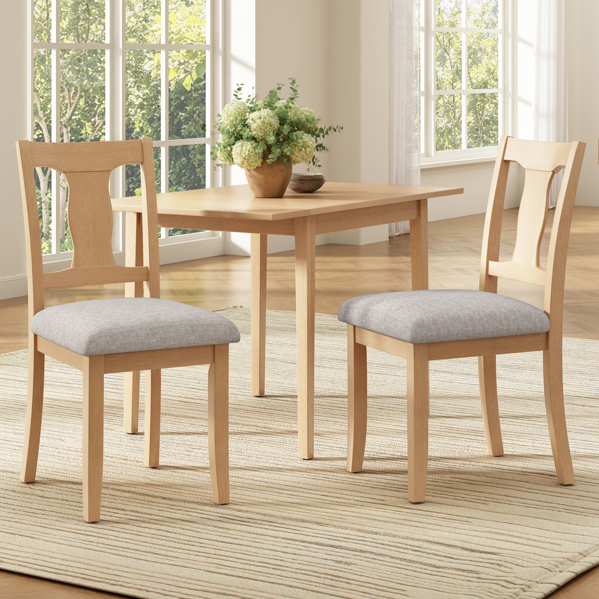 Mid-Century Side Chairs with Supportive Backrests