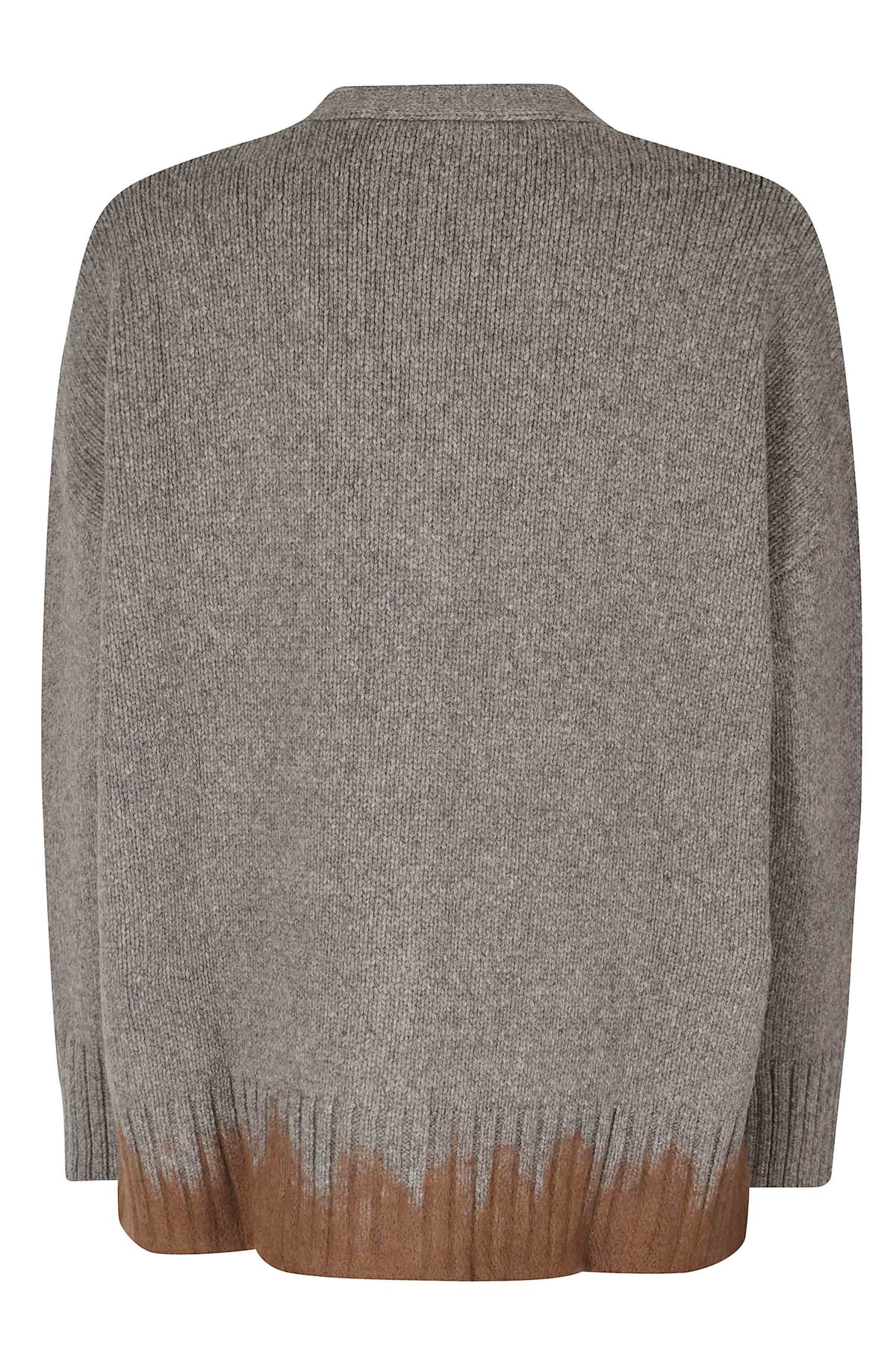 Grey Melange Shetland Wool-Blend Cardigan
