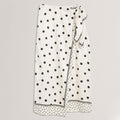 Ted Baker Polka Dot Knot Detail Midi Skirt