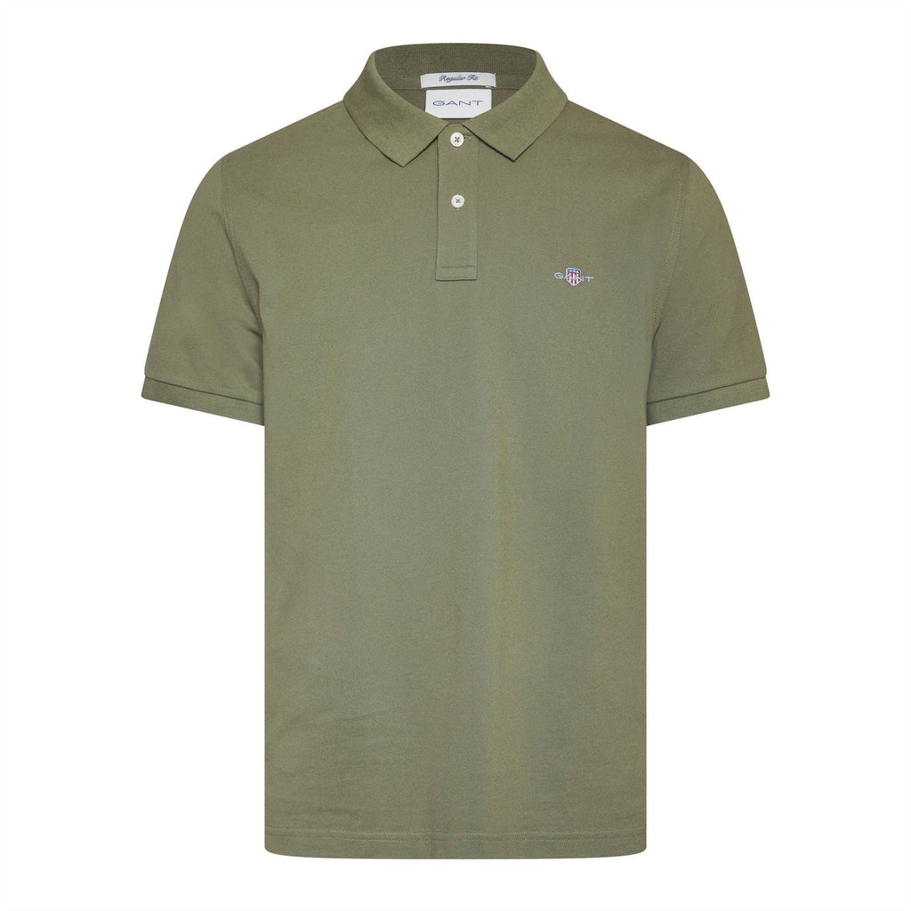 Gant Regular Fit Collared Neck Short Sleeve Top