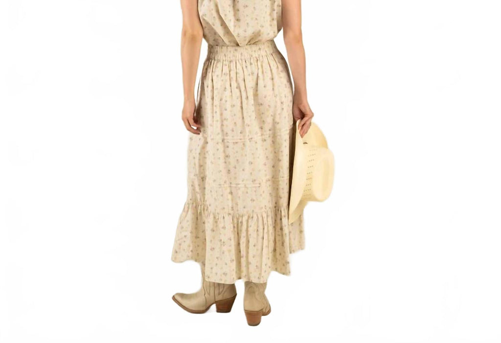 Prairie Maxi Skirt In Dustbloom-Antique