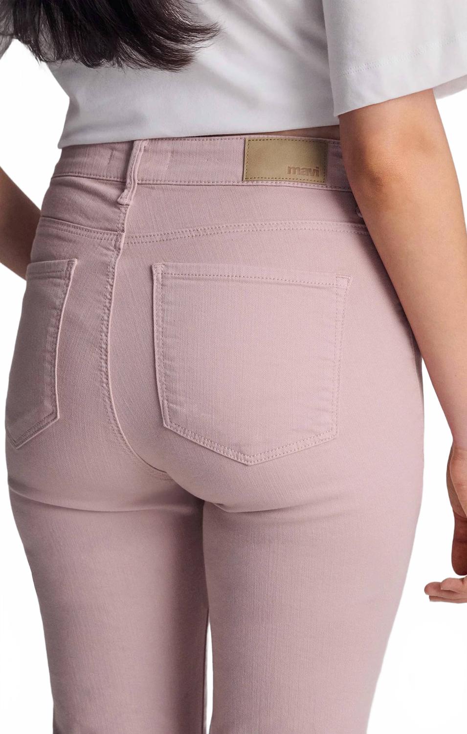 Anika Mid-Rise Crop Flare Jeans In Woodrose