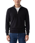 Raffi English Rib Wool-Blend 1/4-Zip Sweater