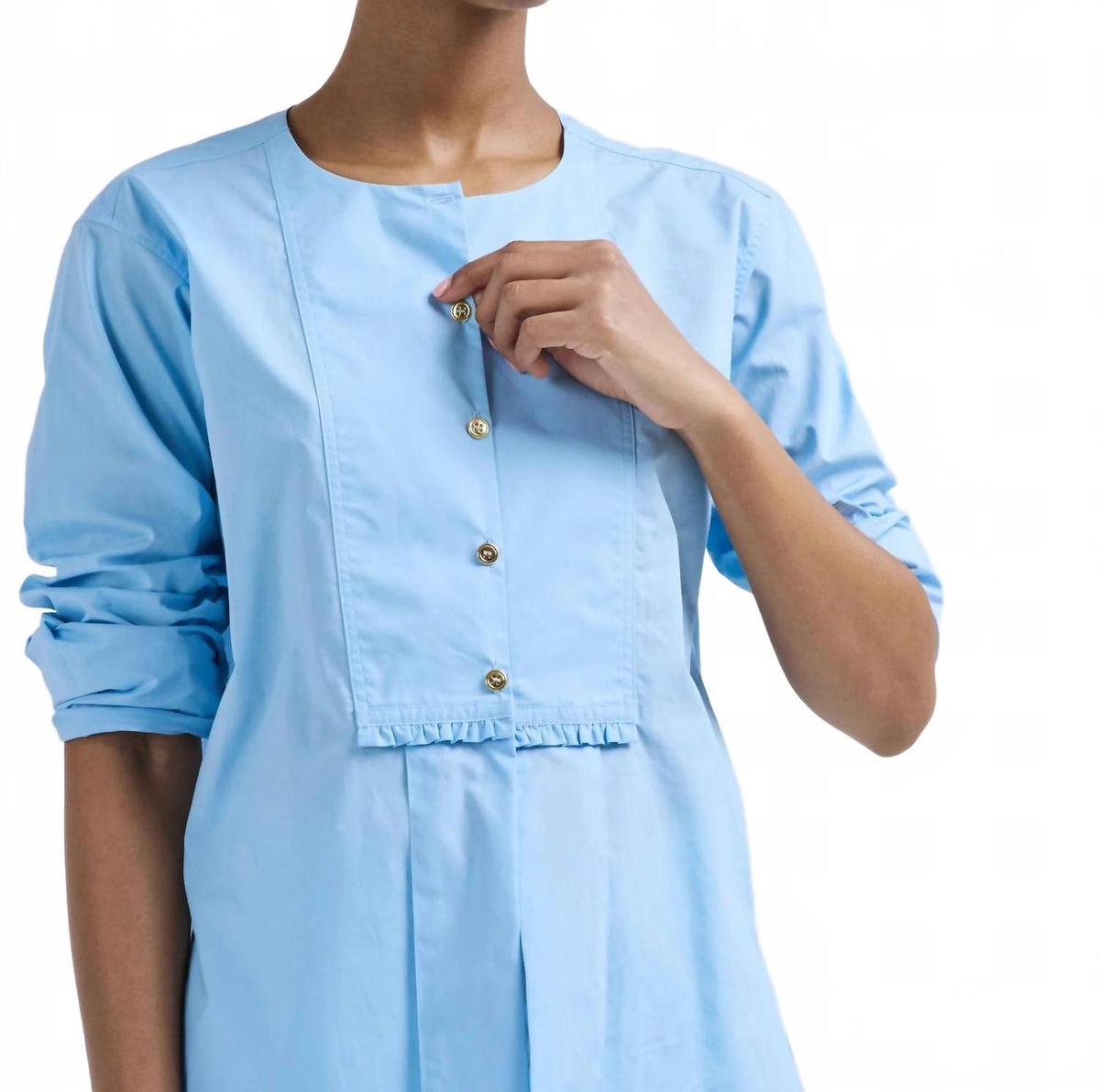 Nest 1-Bib Shirt In Sky Blue