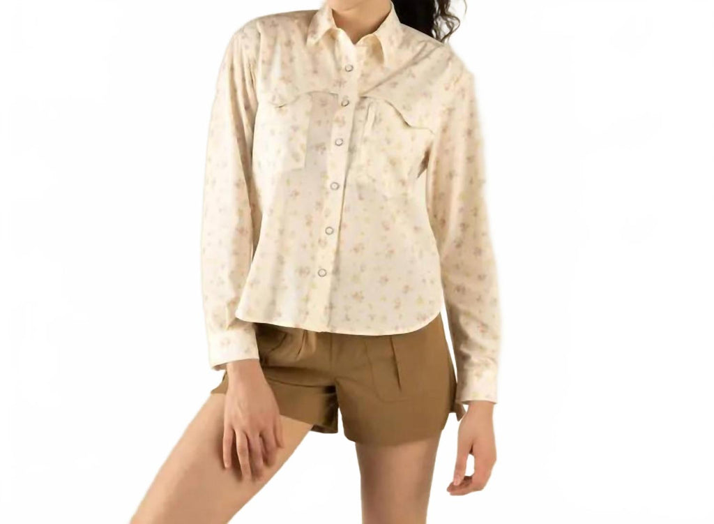 Confluence Tech Long Sleeve Shirt In Dustbloom-Antique