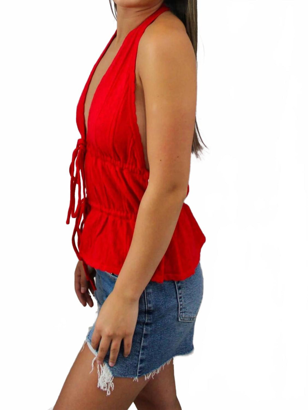 Rory Halter Tank Top In Red