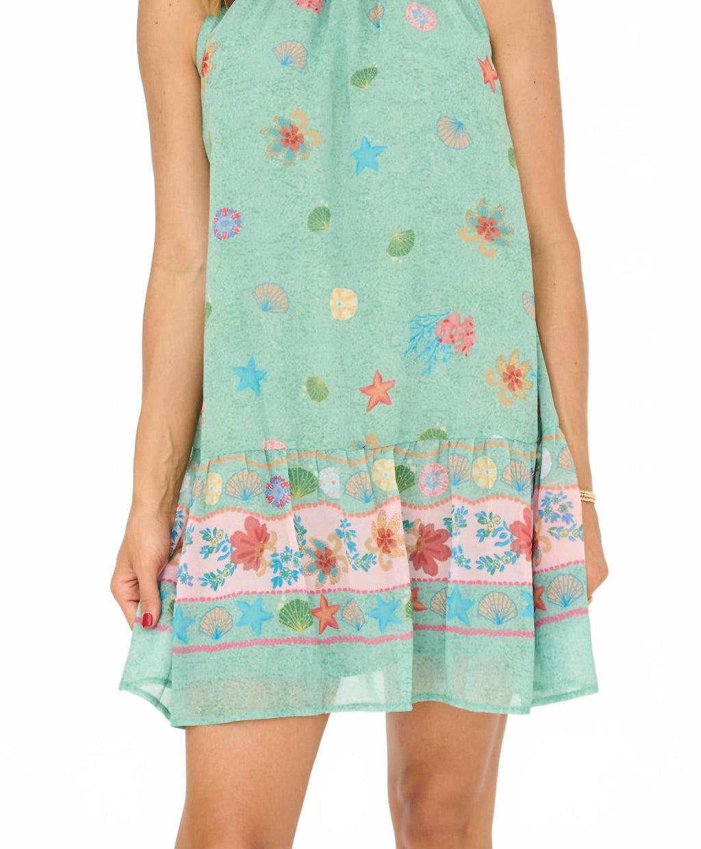 Summer Shell Dress In Mint