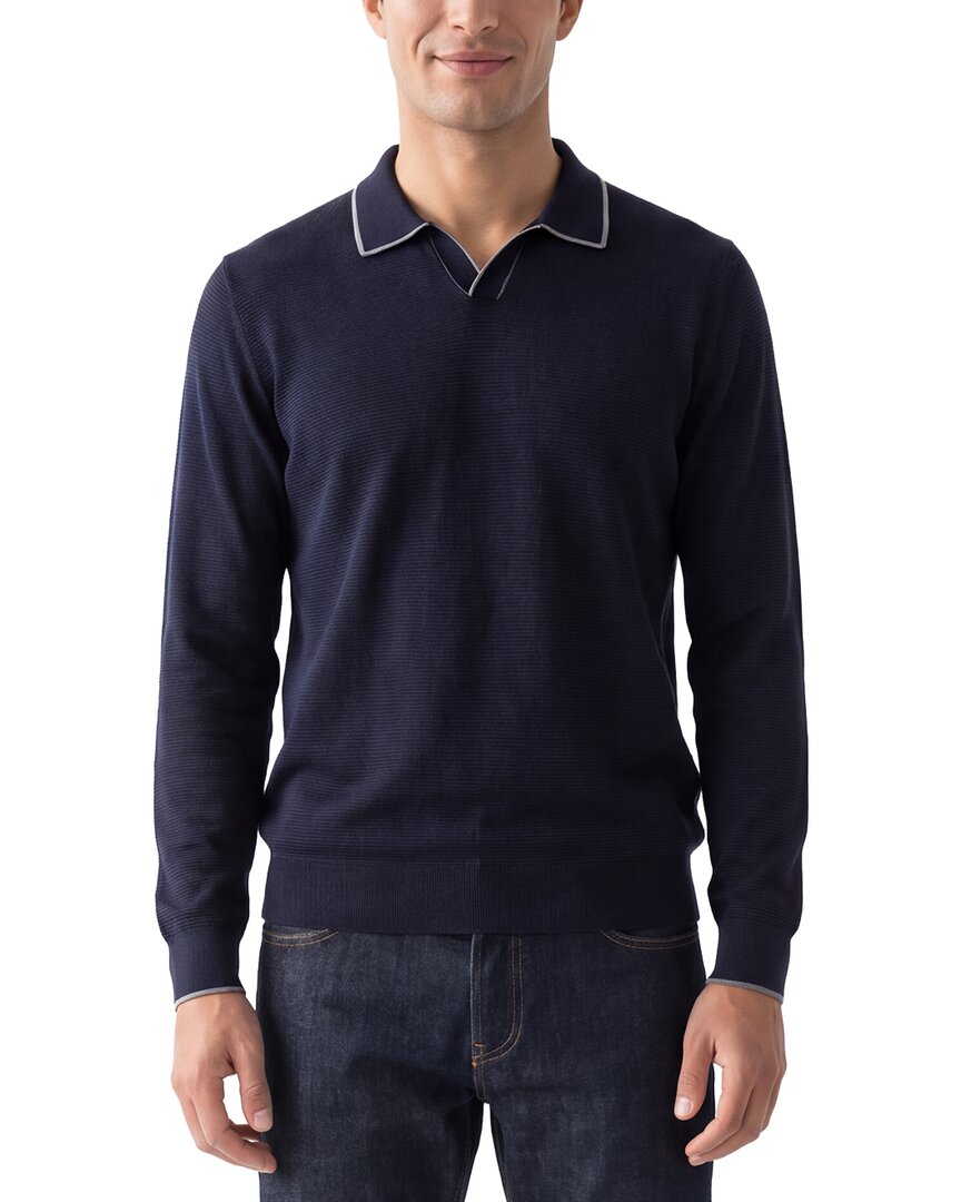 Raffi Johnny Collar Silk-Blend Polo Shirt