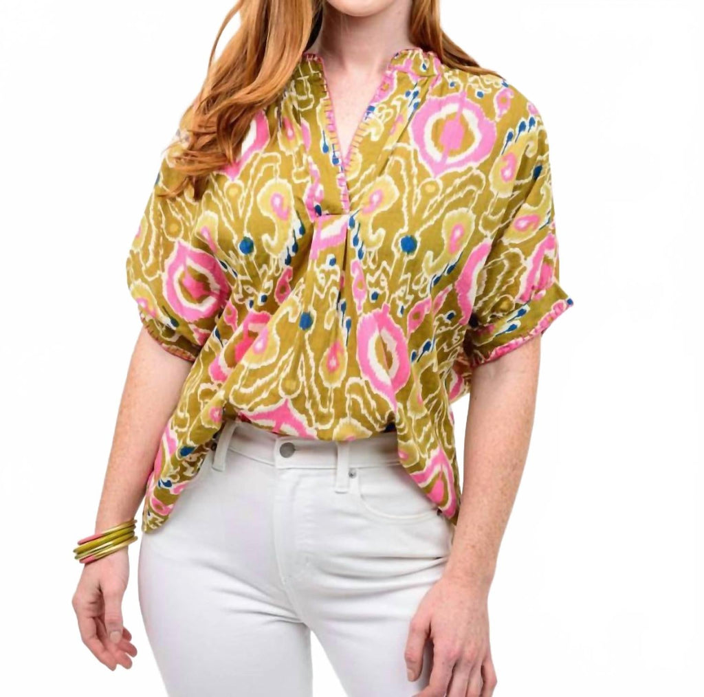Fresh Pick Popover Top In Green