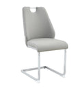 Set of 4 Stylish Dining Chairs with Decorative Pull Handles