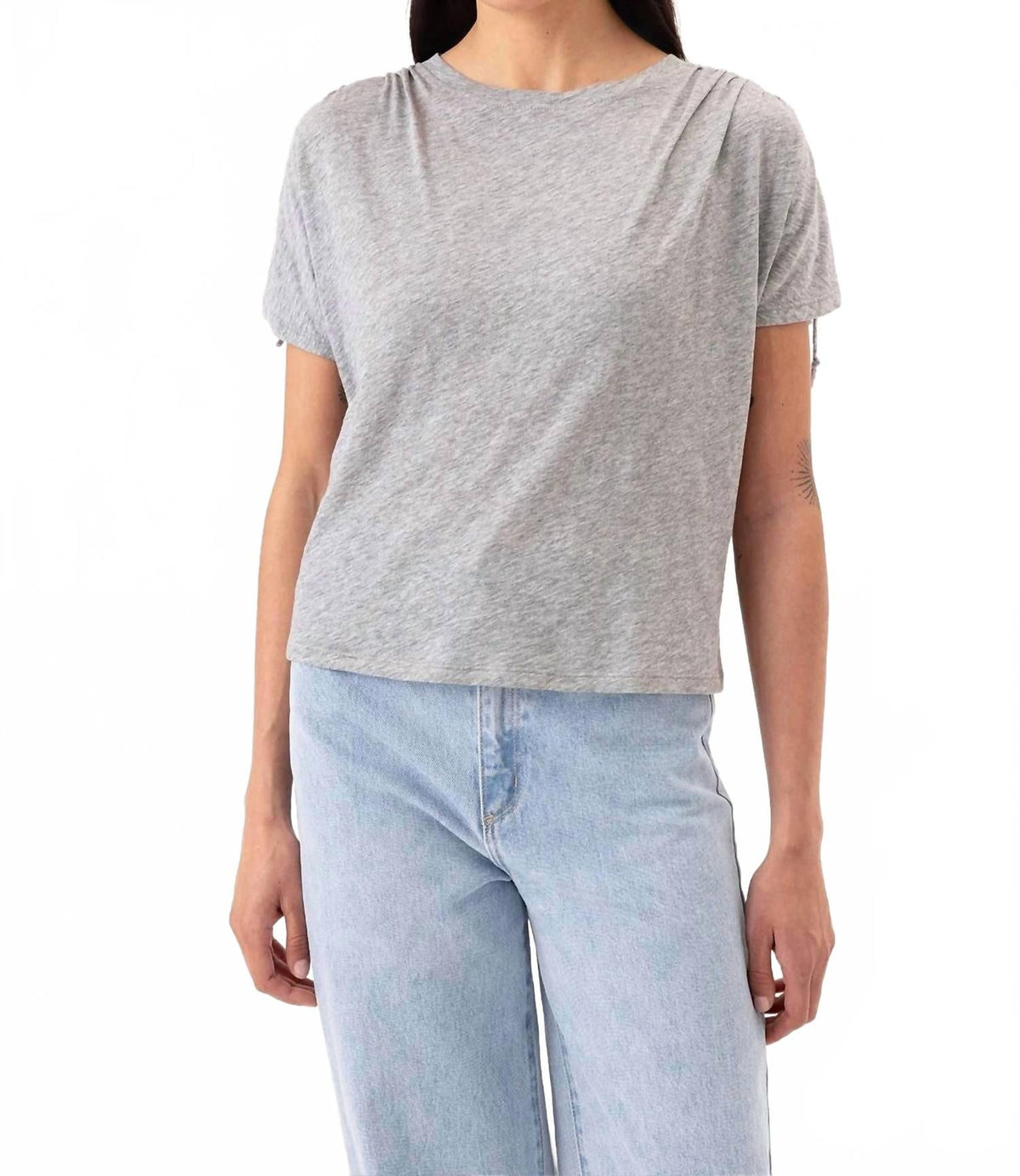 Modern Muse Tee In Gray Heather