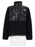 Black Marbled High Collar Jacket