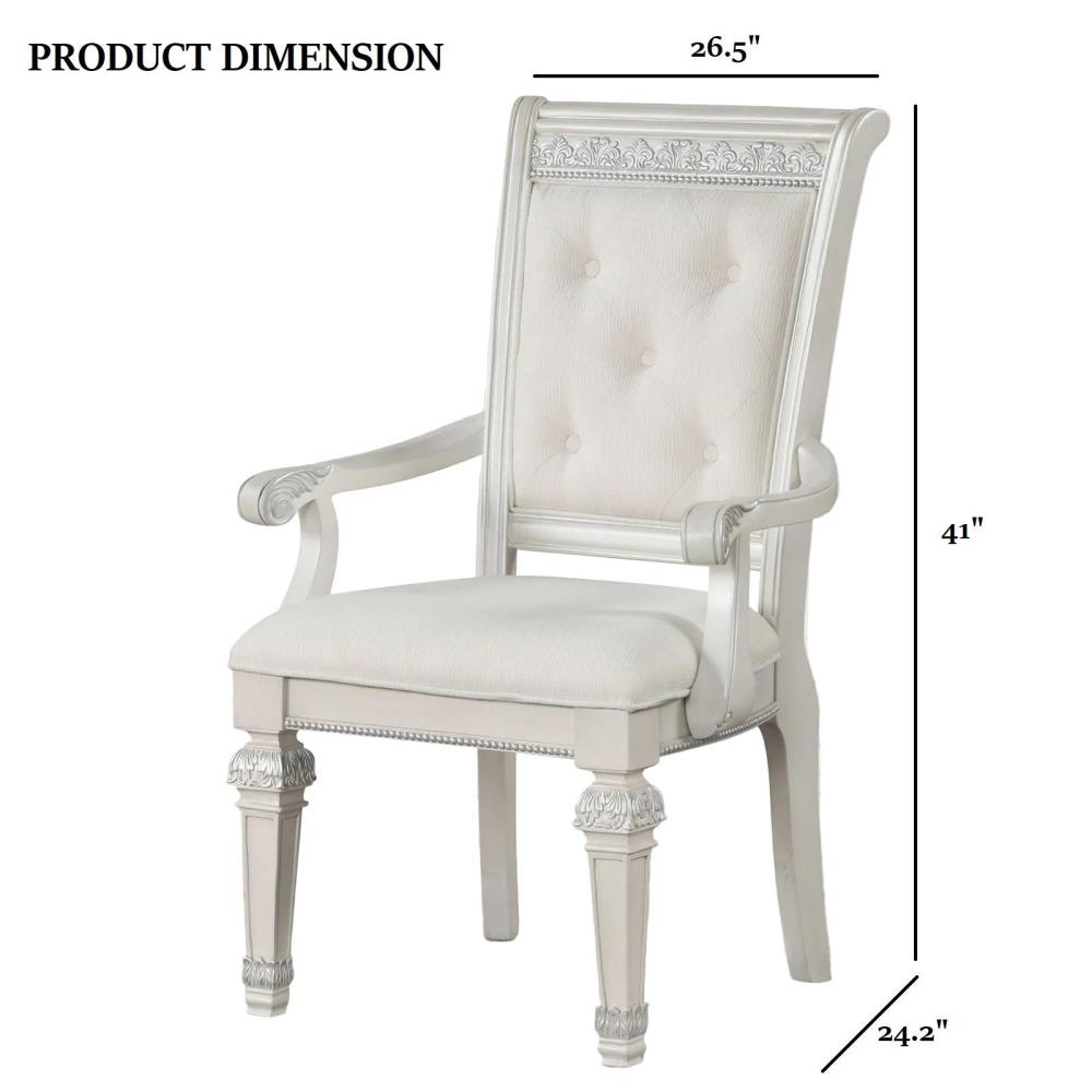 Classic Upholstered Armchairs with Padded Backrests