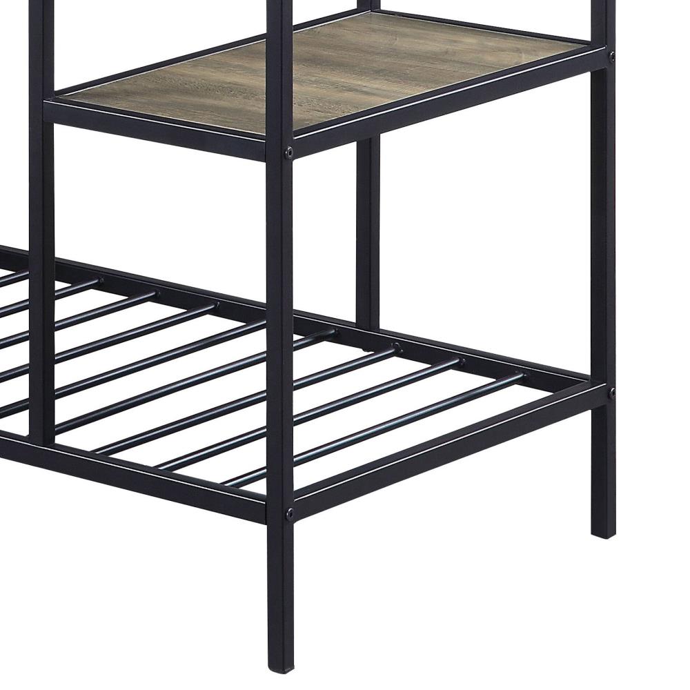 Contemporary Kitchen Island with Open Shelving