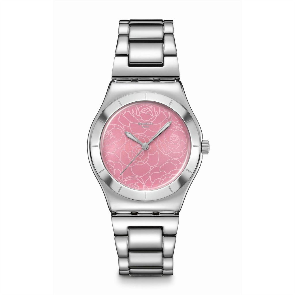Swatch Petal Charm Fashion Steel Bracelet Analogue Watch
