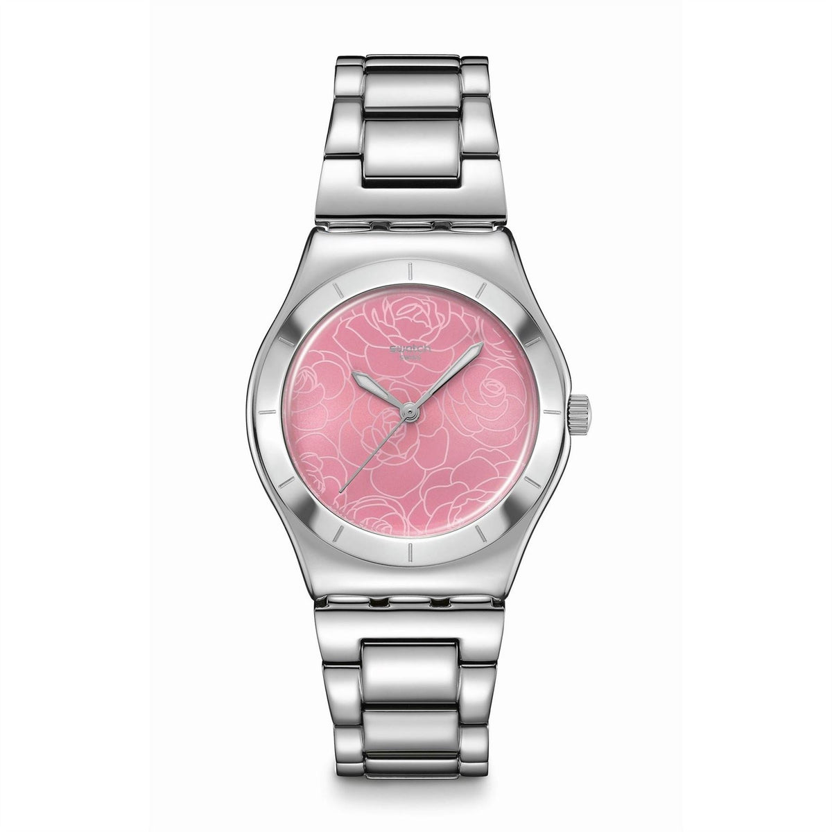 Swatch Petal Charm Fashion Steel Bracelet Analogue Watch